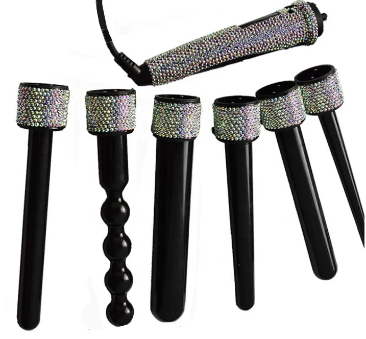 bling bling crystal rhinestone decoration fairy 6 in 1magic rechargeable curling wand
bling bling crystal rhinestone decoration fairy 6 in 1magic rechargeable curling wand