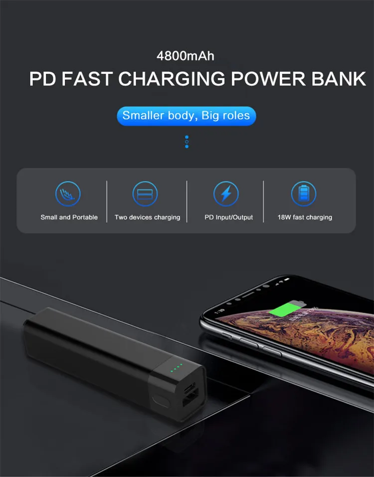 New product PD 18W fast charger phone power banks 5000mAh usb portable slim powerbank - ANKUX.COM