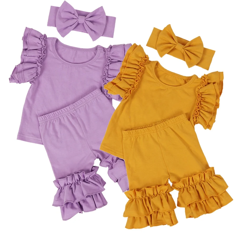 Girls Cotton Clothes 2Pcs set for Toddler Baby T-shirts & Double Ruffle Bottom for Baby Casual Sweet Girls Clothing Sets
Girls Cotton Clothes 2Pcs set for Toddler Baby T-shirts & Double Ruffle Bottom for Baby Casual Sweet Girls Clothing Sets