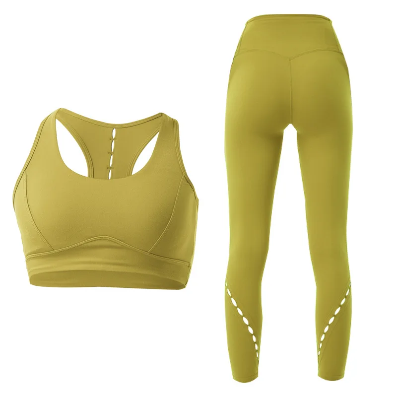 2 Piece Sexy High Waist Fitness Yoga Legging Pants Workout Shockproof Gym Bra Yoga Sets Casual Elastic Solid Yoga Sports Set, Customized color
2 Piece Sexy High Waist Fitness Yoga Legging Pants Workout Shockproof Gym Bra Yoga Sets Casual Elastic Solid Yoga Sports Set, Customized color