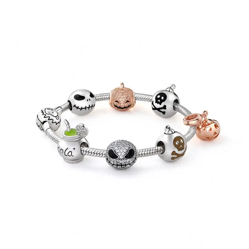 Dylam Statement Jewellry 925 Silver Charm micangas Bangle Bracelet Unique Pumkin Skull Designer Charms For Diy Bracelet
Dylam Statement Jewellry 925 Silver Charm micangas Bangle Bracelet Unique Pumkin Skull Designer Charms For Diy Bracelet