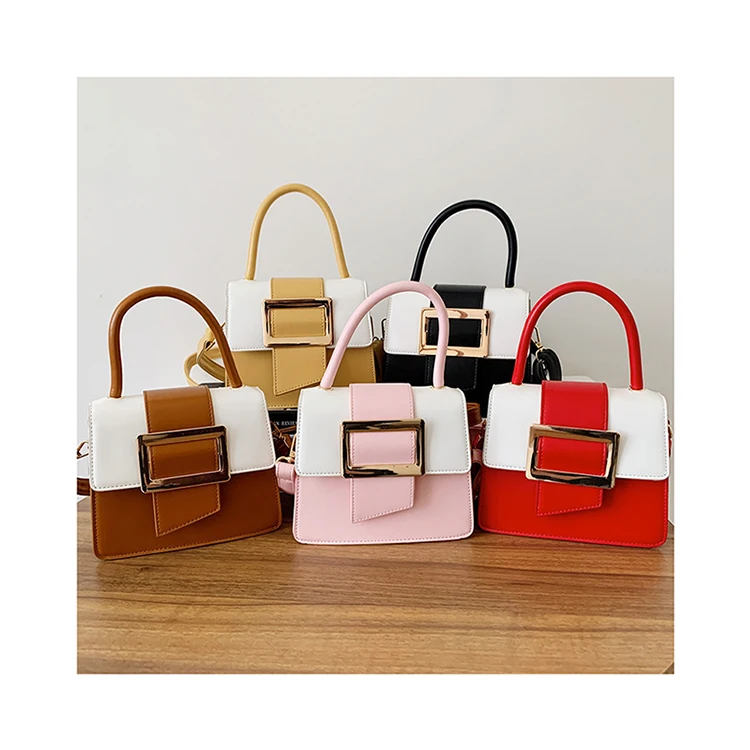 Contrast Color Messenger Bags Big Square Buckle Small Handbags For Women Stylish Designer Hand Bags Ladies Tote Purses bolsas
Contrast Color Messenger Bags Big Square Buckle Small Handbags For Women Stylish Designer Hand Bags Ladies Tote Purses bolsas