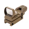 Hunting Optics Scope Holographic Red Green Dot Sight Reflex 4 Reticle Tactical Gun Accessories 20 mm Rail For Riflescope