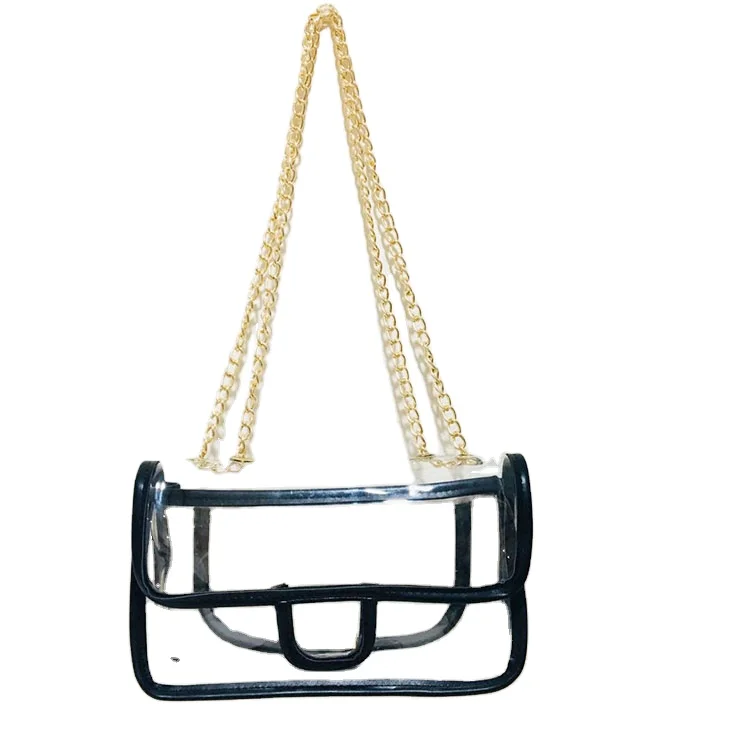 Transparent PVC Jelly Clear Clutch Bags Lady Cross body Handbags with chain, Black,white,gold, silver
Transparent PVC Jelly Clear Clutch Bags Lady Cross body Handbags with chain, Black,white,gold, silver