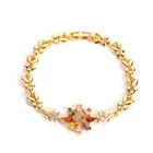 CZ diamond bracelet,sunflower bracelet manufacturer from china
