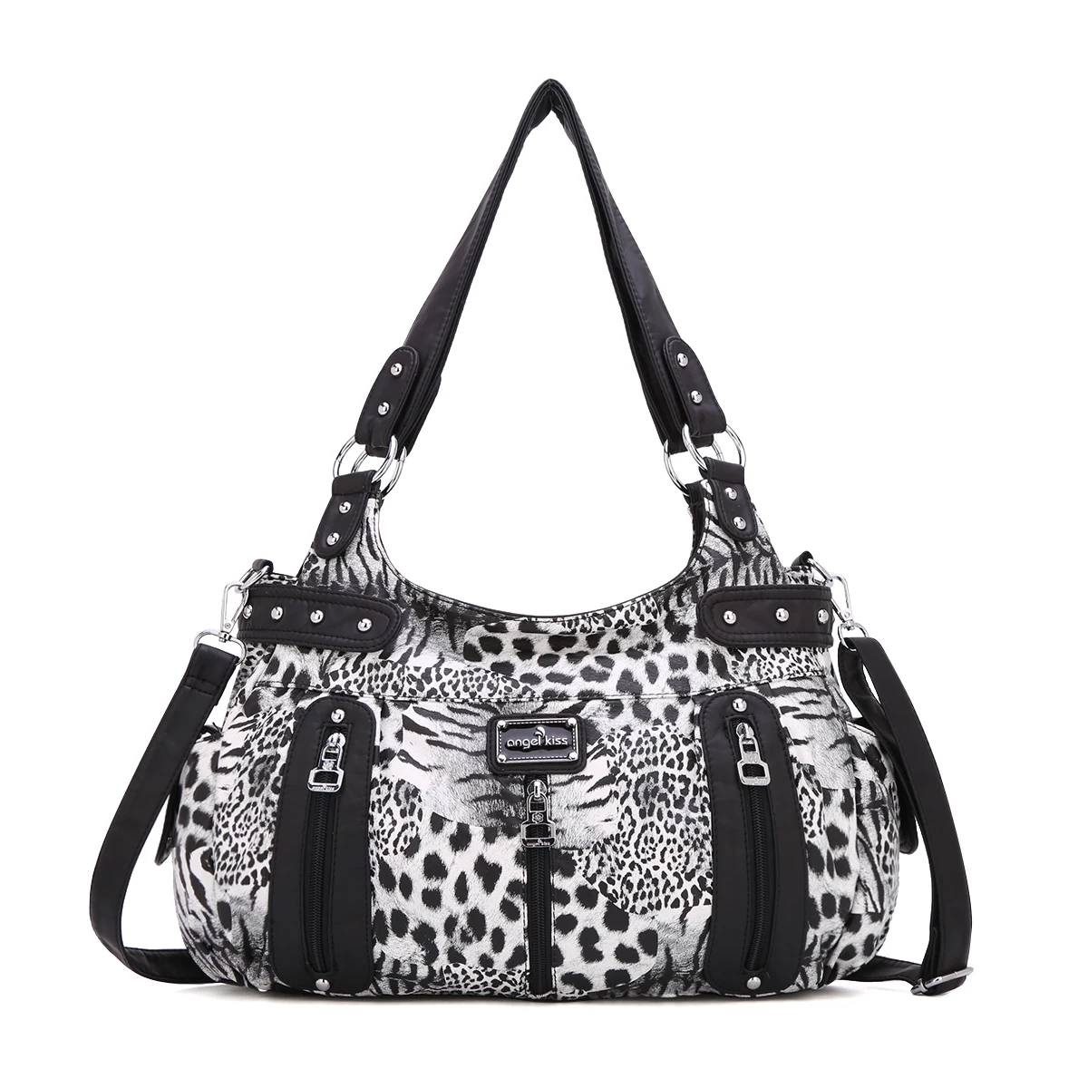 Angelkiss New Fashion Lady Leopard Print Handbag Washed PU Leather Handbags for Women, Custom
Angelkiss New Fashion Lady Leopard Print Handbag Washed PU Leather Handbags for Women, Custom