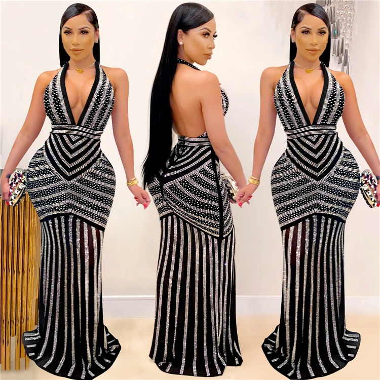 D96071 woman clothes 2021 trendingSexy deep V backless nightclub party dress hot drill see-through sleeveless dress
D96071 woman clothes 2021 trendingSexy deep V backless nightclub party dress hot drill see-through sleeveless dress