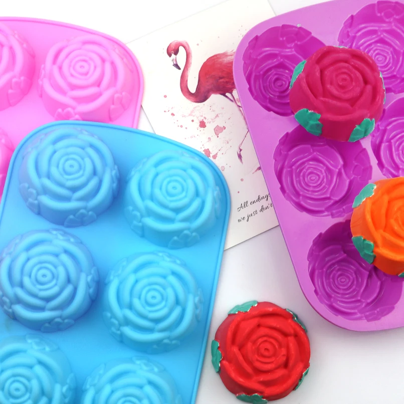 131 rose flower shape silicone cake soap mold Kitchen supplies tools cup cake mold, cake silicone mold, Pink
131 rose flower shape silicone cake soap mold Kitchen supplies tools cup cake mold, cake silicone mold, Pink