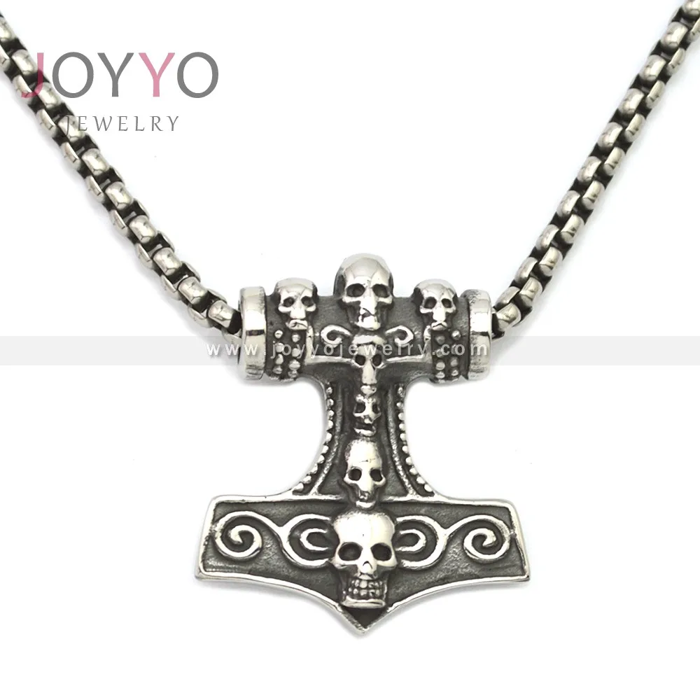 Stainless Steel Jewelry Nordic Viking Gothic Skull Pendant Stainless Steel Herringbone Chain Pendant, As picture
Stainless Steel Jewelry Nordic Viking Gothic Skull Pendant Stainless Steel Herringbone Chain Pendant, As picture