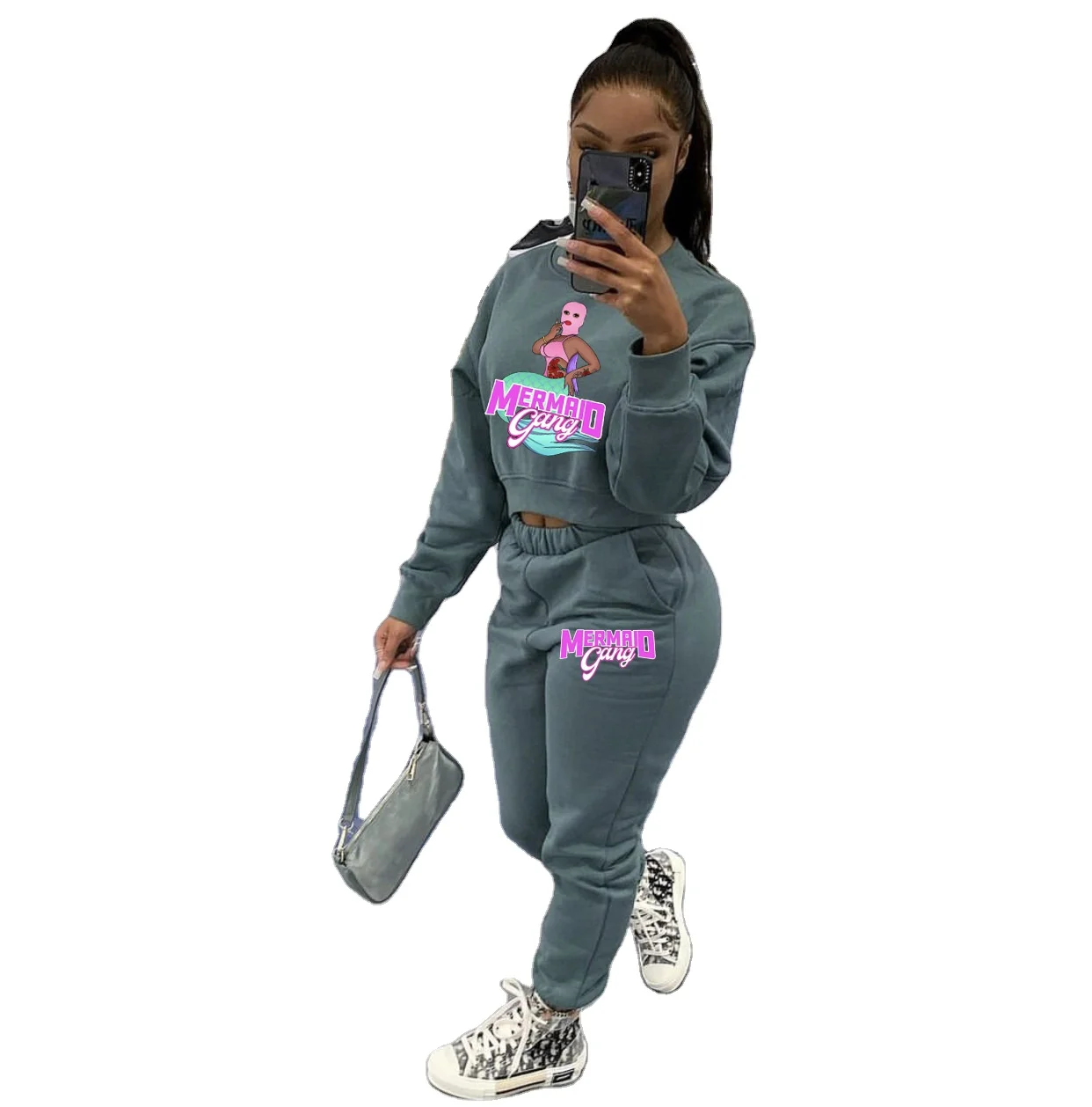 2022 New 2 Piece Set Women Clothing Women's Hoodies Print Bomber Pullover Jacket Ladies Tops And Pencil Pants Two Piece Set
2022 New 2 Piece Set Women Clothing Women's Hoodies Print Bomber Pullover Jacket Ladies Tops And Pencil Pants Two Piece Set