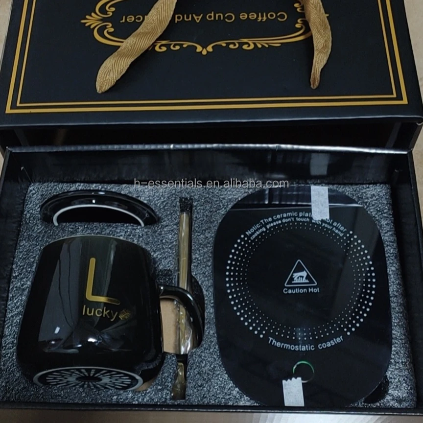 Best Christmas Gift Portable Warmer 55 Degree Couple Cup Wireless Charger Thermostat Coffee Ceramic Warm Mug With Gold Handle, Customized color
Best Christmas Gift Portable Warmer 55 Degree Couple Cup Wireless Charger Thermostat Coffee Ceramic Warm Mug With Gold Handle, Customized color