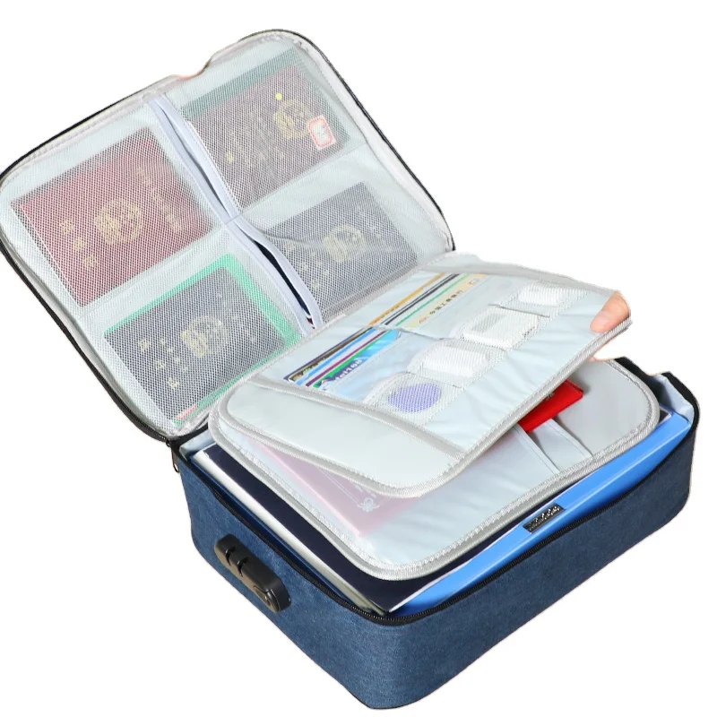 Foldable travel anti theft three layers multifunctional waterproof document storage bag with lock, Grey,nazy blue, accepted customized
Foldable travel anti theft three layers multifunctional waterproof document storage bag with lock, Grey,nazy blue, accepted customized