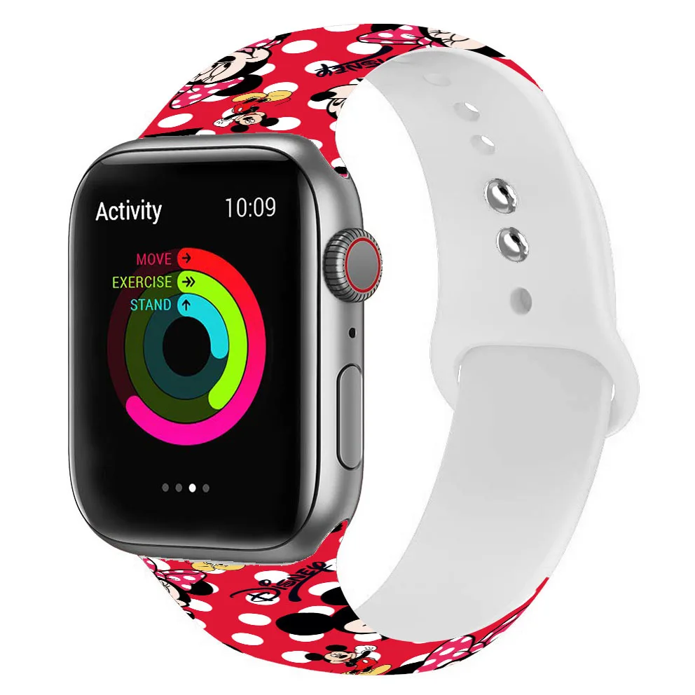 Cartoon Band For Apple Watch 42mm 44mm 38mm 40mm ,Mouse Silicone Straps Watch Bands for Apple iWatch Series 6 5 4 3, 9 colors optional
Cartoon Band For Apple Watch 42mm 44mm 38mm 40mm ,Mouse Silicone Straps Watch Bands for Apple iWatch Series 6 5 4 3, 9 colors optional