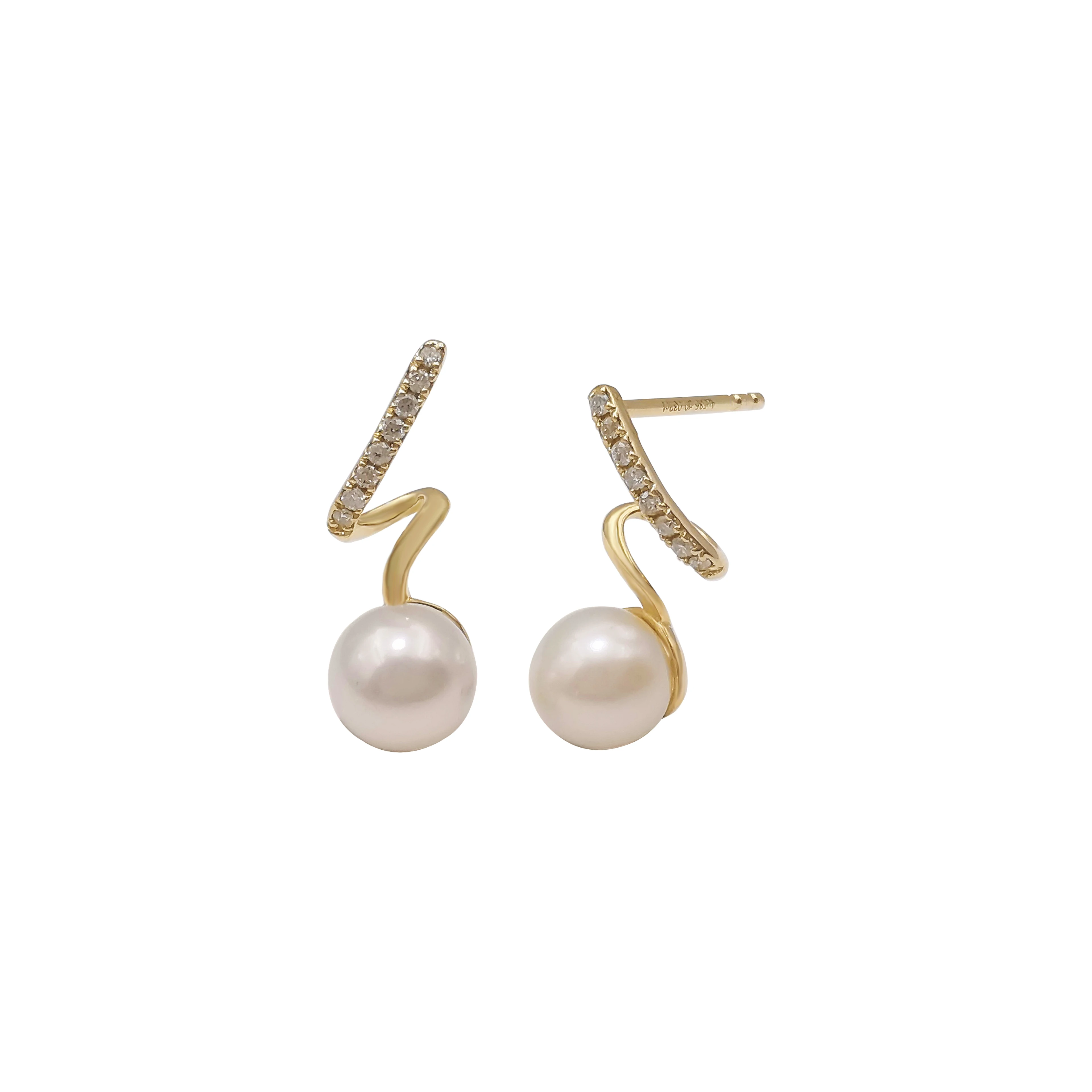 100% Genuine Freshwater Pearl 14K Solid Gold Natural Diamond Earrings Fashion Jewelry For Womens
100% Genuine Freshwater Pearl 14K Solid Gold Natural Diamond Earrings Fashion Jewelry For Womens