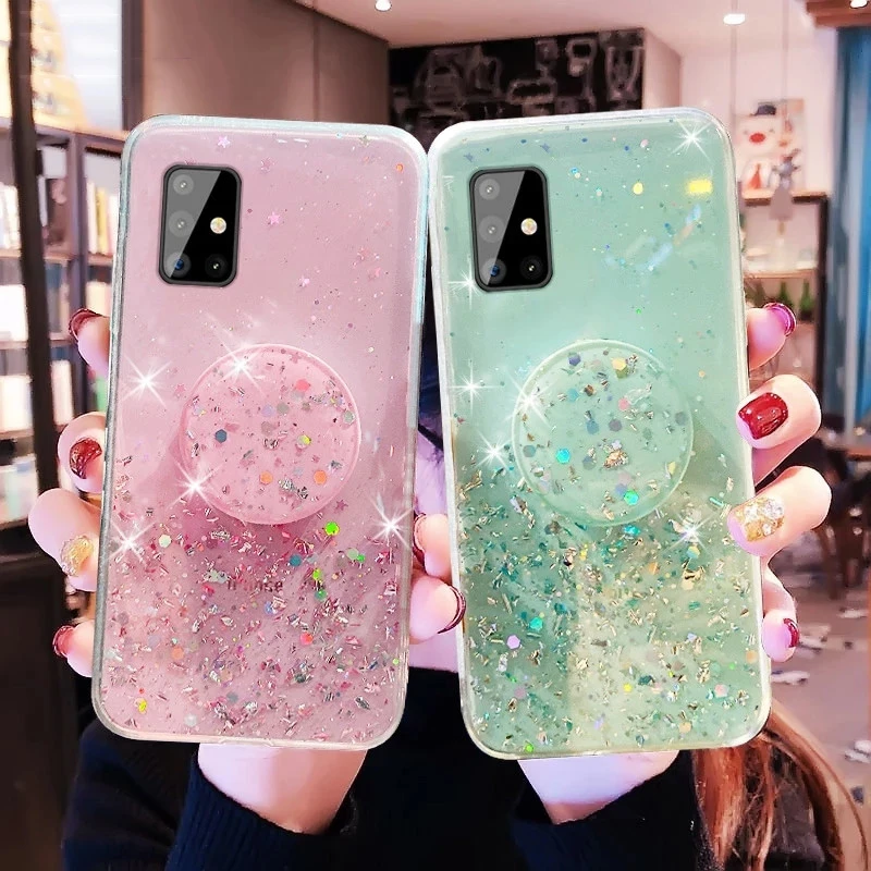 Bling Glitter Cover For samsung S21 Stand Phone case For Samsung A51 A71 A81 A91 Shining TPU Phone Cover Case
Bling Glitter Cover For samsung S21 Stand Phone case For Samsung A51 A71 A81 A91 Shining TPU Phone Cover Case