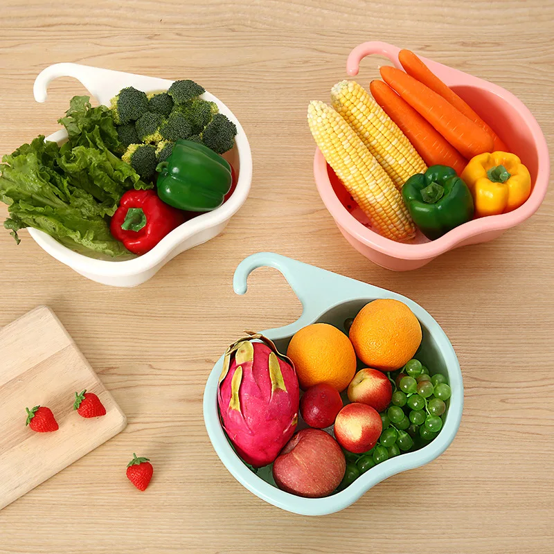 New Creative Household Fruits Vegetables Multifunctional Drain Basket Wall-mounted Washing Vegetables Fruits Kitchen Storage, Green
New Creative Household Fruits Vegetables Multifunctional Drain Basket Wall-mounted Washing Vegetables Fruits Kitchen Storage, Green