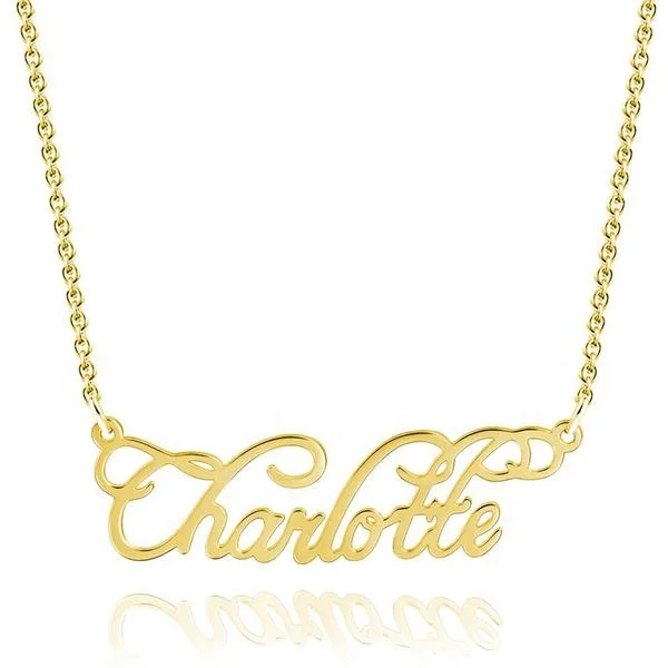 Personalized Jewlery Custom Gold Plated Necklaces Collar Plata 925 Cursive Name Necklace
Personalized Jewlery Custom Gold Plated Necklaces Collar Plata 925 Cursive Name Necklace