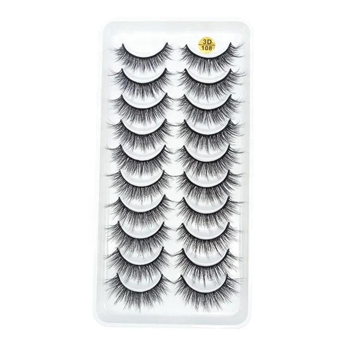 wholesale False Eyelashes 10 Pairs Full Strip Mink Lashes 100% Handmade Custom Packaging Natural 3d Fluffy Lashes Eyelashes, Black/custom color
wholesale False Eyelashes 10 Pairs Full Strip Mink Lashes 100% Handmade Custom Packaging Natural 3d Fluffy Lashes Eyelashes, Black/custom color