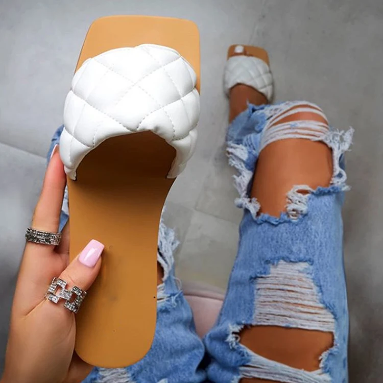 2021 Square Toe Slippers Flip-Flop sandals PU leather slipper for lady, Black,thite,blue,gold
2021 Square Toe Slippers Flip-Flop sandals PU leather slipper for lady, Black,thite,blue,gold