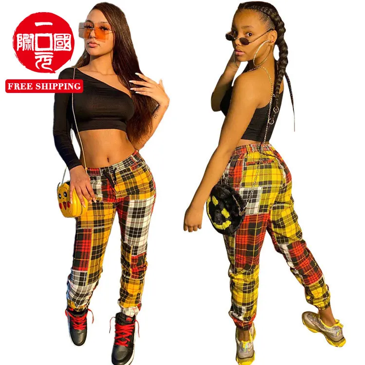 2021 European and American style trousers Slim fit color matching casual punk style women's trousers
2021 European and American style trousers Slim fit color matching casual punk style women's trousers