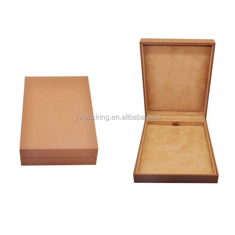 luxury pu leather cover plastic ring earring necklace pendant