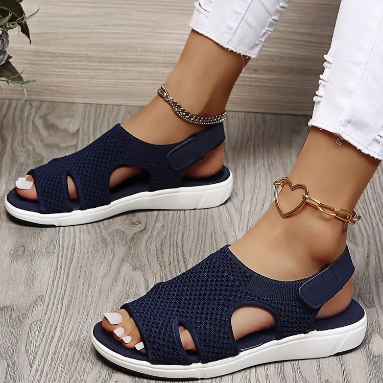 2021 summer new women breathable elastic fly woven comfortable women sandals, Customized color
2021 summer new women breathable elastic fly woven comfortable women sandals, Customized color