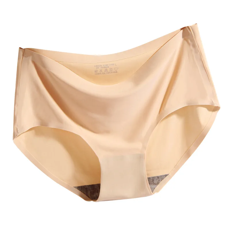 Mid-waist ice silk seamless solid color ladies briefs, White/pink/red/blue/black/purple/skin/brown
Mid-waist ice silk seamless solid color ladies briefs, White/pink/red/blue/black/purple/skin/brown