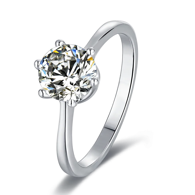 Best selling Clear Color 6.5mm 1 Carat Moissanite Engagement Ring Diamond 925 Sterling Silver Jewelry Wedding Ring For Women, Picture
Best selling Clear Color 6.5mm 1 Carat Moissanite Engagement Ring Diamond 925 Sterling Silver Jewelry Wedding Ring For Women, Picture