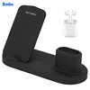 Accesorios Para Autos 3 in 1 Qi Wireless Home Quick Charger Charging Stand All In One Table Station Apply For Smartphone