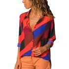Wholesale 2019 Spring And Autumn New Loose Tops Women Latest Design Blouse Long Sleeve Chiffon Casual Office Ladies Blouse