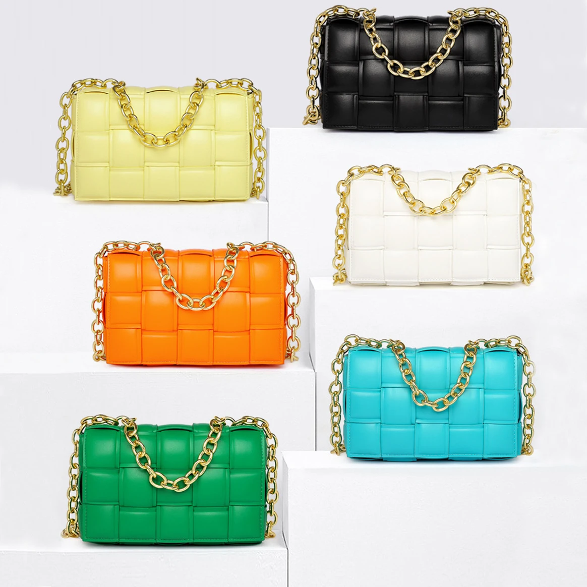 Dropshipping cross body bags PU leather handmade bags chain women hand bags, Customized color
Dropshipping cross body bags PU leather handmade bags chain women hand bags, Customized color
