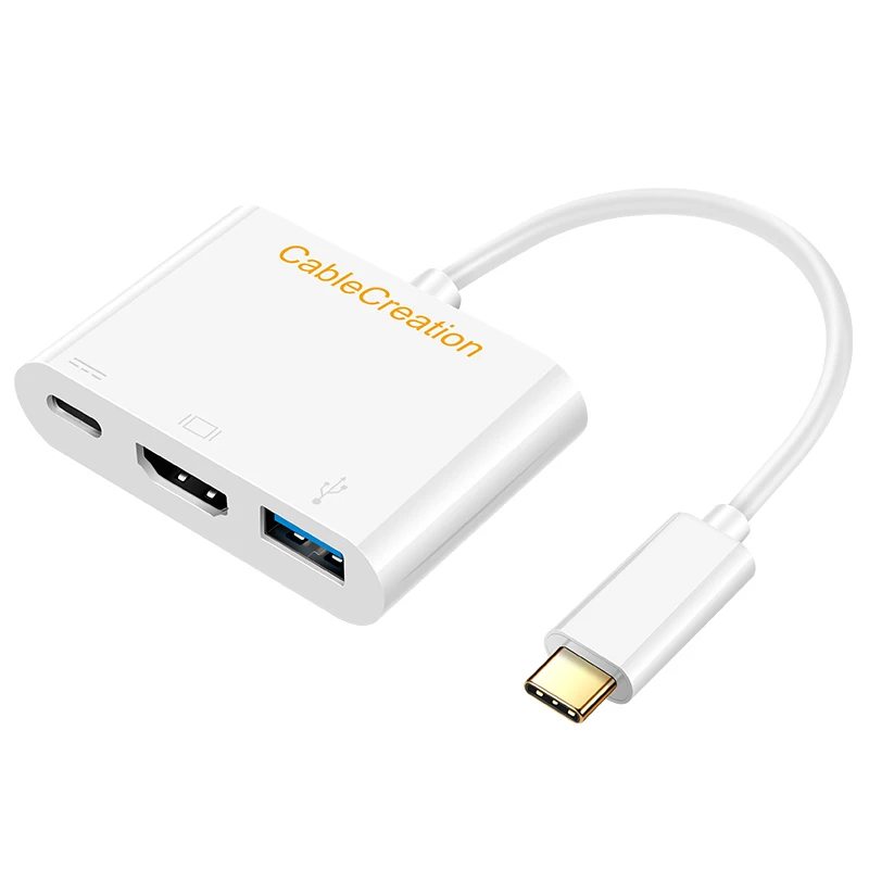 3 in 1 Type USB C to USB 3.0/ HDMI/Type C Female Charger Adapter USB 3.1 Hub for MacBook,/Type C Devices
3 in 1 Type USB C to USB 3.0/ HDMI/Type C Female Charger Adapter USB 3.1 Hub for MacBook,/Type C Devices