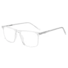 Crystal retro acetate clear frame transparent glasses