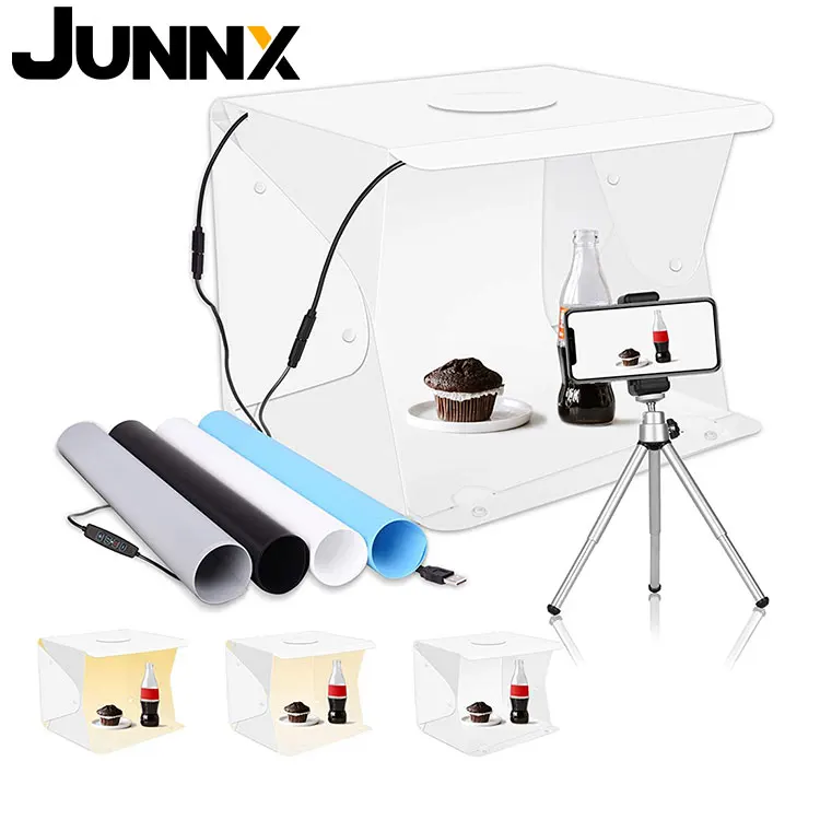 JUNNX Portable Foldable Studio Tent MINI 40 CM Photo Lighting Box Photography Caja de Luz de Estudio USB Fotografico
JUNNX Portable Foldable Studio Tent MINI 40 CM Photo Lighting Box Photography Caja de Luz de Estudio USB Fotografico