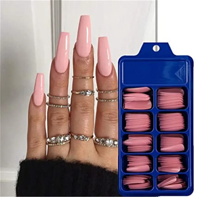 Long coffin type solid color nail false nail tips wholesale false nails custom, Black white
Long coffin type solid color nail false nail tips wholesale false nails custom, Black white