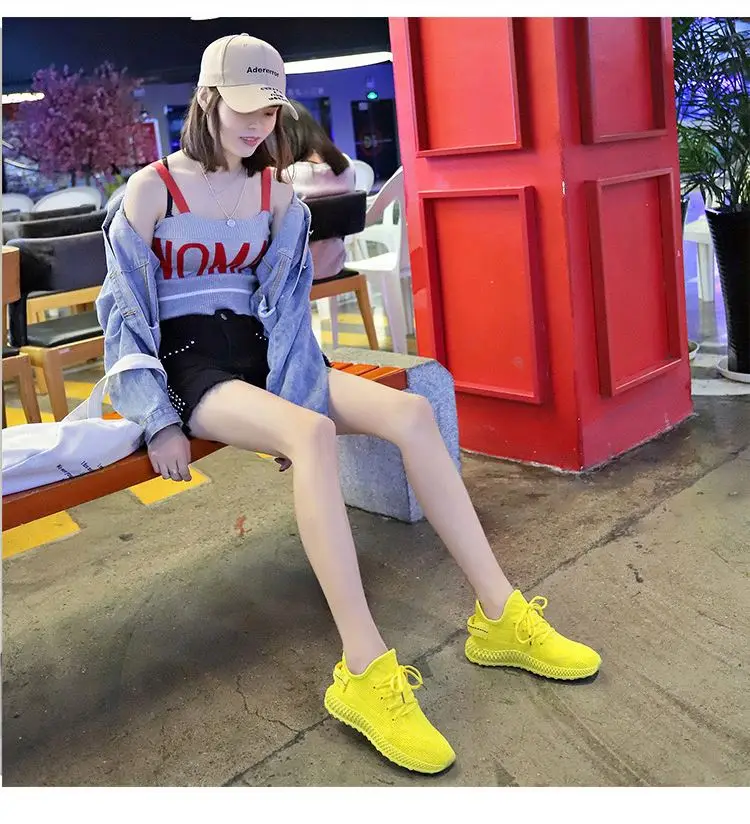 Fashionable Women Summer Comfortable Breathable Fly knit Sneakers Running Shoes Casual Shoes, Yellow red black beige
Fashionable Women Summer Comfortable Breathable Fly knit Sneakers Running Shoes Casual Shoes, Yellow red black beige