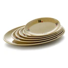 Wholesale unbreakable restaurant oval melamine plates china ware