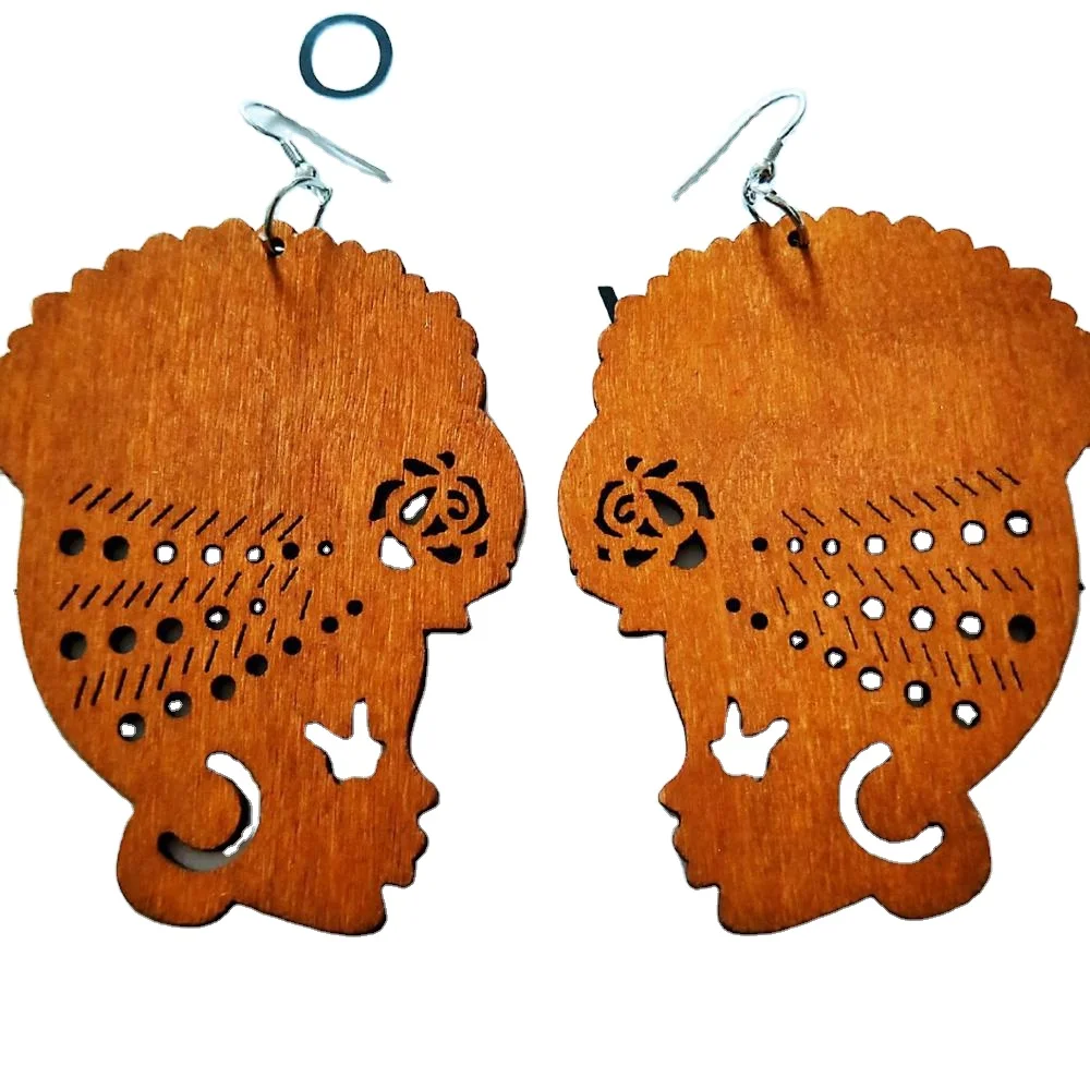 2021 Hotsale Design Handmade Wooden Warring Hollow out African Women Head Wood Earring
2021 Hotsale Design Handmade Wooden Warring Hollow out African Women Head Wood Earring