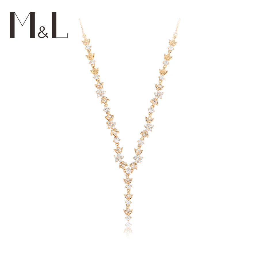 M&L-16 xuping jewelry Simple Sparkle Zircon necklace Bridal jewelry Diamond chain Gown Accessories Wedding Party jewelry
M&L-16 xuping jewelry Simple Sparkle Zircon necklace Bridal jewelry Diamond chain Gown Accessories Wedding Party jewelry