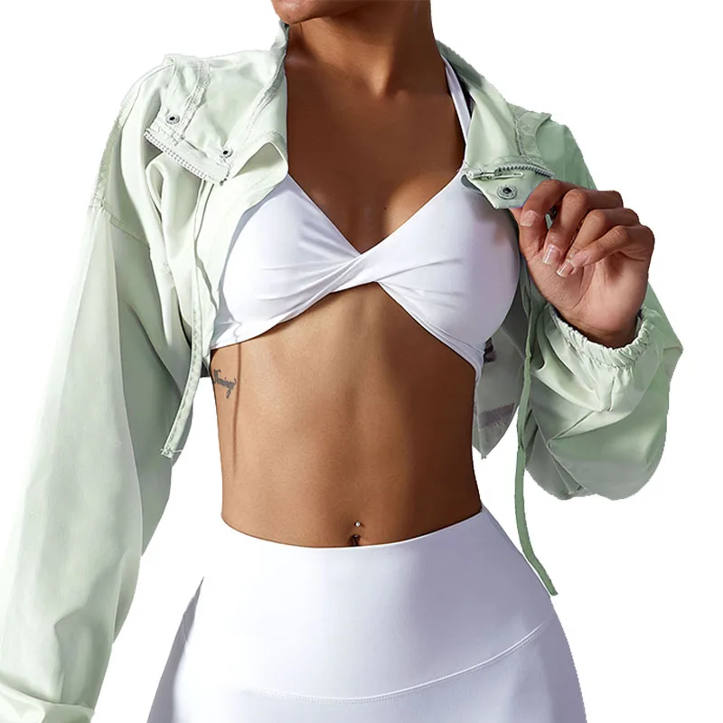 Wholesale UPF 50+ Yoga Hoodie Jacket Women Summer Anti-UV Sun Protection Breathable Outdoor Fitness Sports Biker Wear Clothing
Wholesale UPF 50+ Yoga Hoodie Jacket Women Summer Anti-UV Sun Protection Breathable Outdoor Fitness Sports Biker Wear Clothing