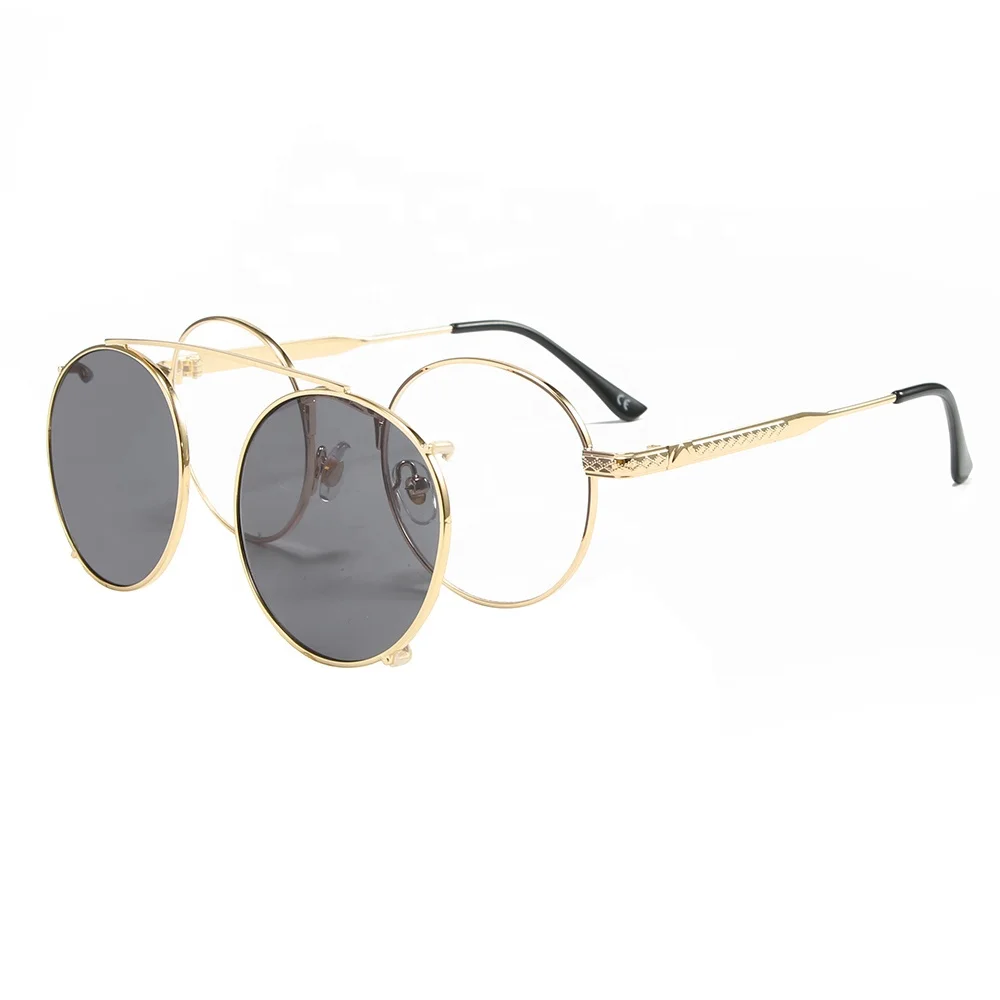Men Round Punk Flip To Take Off Sun Glasses 2019 Women Brand Designer Steampunk Metal Frame Clip On Sunglasses
Men Round Punk Flip To Take Off Sun Glasses 2019 Women Brand Designer Steampunk Metal Frame Clip On Sunglasses