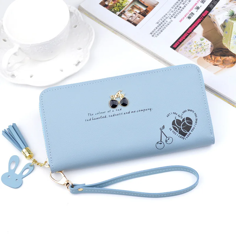 Baellerry custom purse vendors 2021 Cherry Long lady wallet latest zipper tassel high quality card holder wallet carteras mujere, Picture
Baellerry custom purse vendors 2021 Cherry Long lady wallet latest zipper tassel high quality card holder wallet carteras mujere, Picture