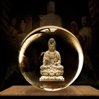 3d crystal gift religious sculpture buddha statue guanyin statue buddha crystal balls for sale cheap