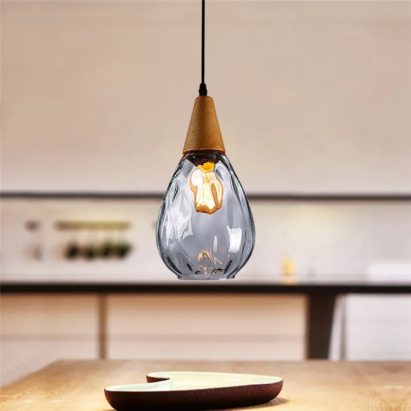 European Modern coloured hand blown glass pendant chandelier light