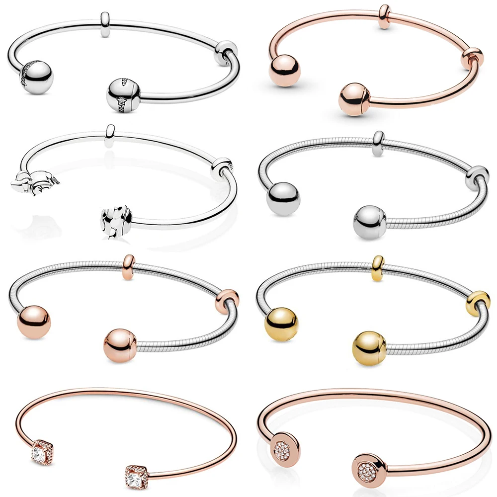 2021 NEW 100% 925 Sterling Silver Moments Snake Chain Style Open Bangle Fit DIY Charm Women Original Fashion Jewelry Gift
2021 NEW 100% 925 Sterling Silver Moments Snake Chain Style Open Bangle Fit DIY Charm Women Original Fashion Jewelry Gift