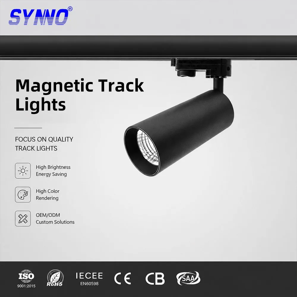 Synno mágneses pályalámpa rendszer magnetic-track-lighting-system-48v-low-voltage