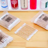 

Double Tipped Cleaning Swab Bamboo Stick Cotton Swab Medical Cotton swabs