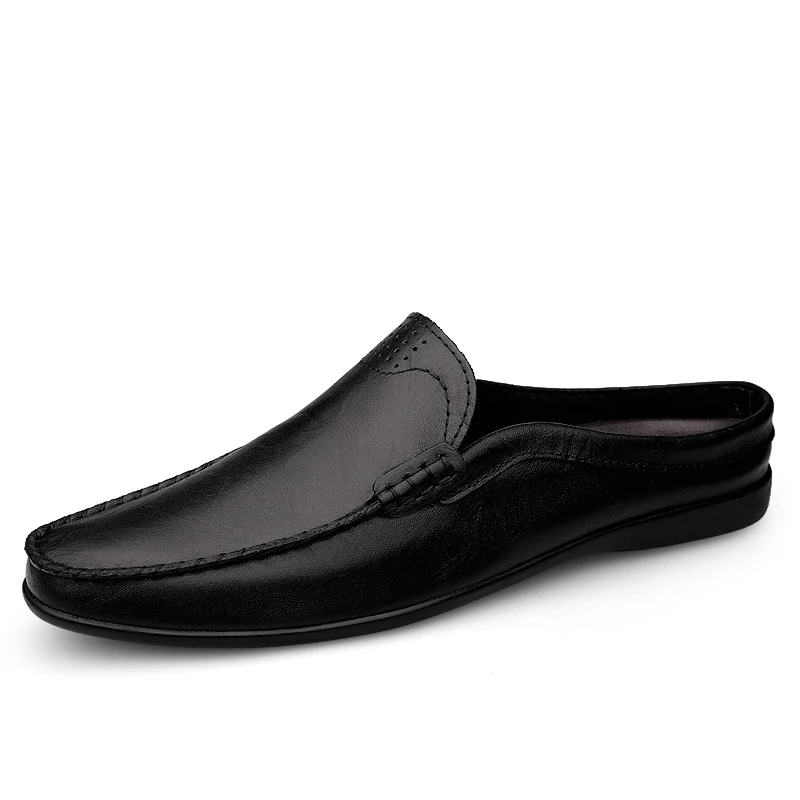 2021 New Summer Half Heel Man Slippers Genuine Leather Shoes Breathable Men's Loafers Casual Sandals
2021 New Summer Half Heel Man Slippers Genuine Leather Shoes Breathable Men's Loafers Casual Sandals