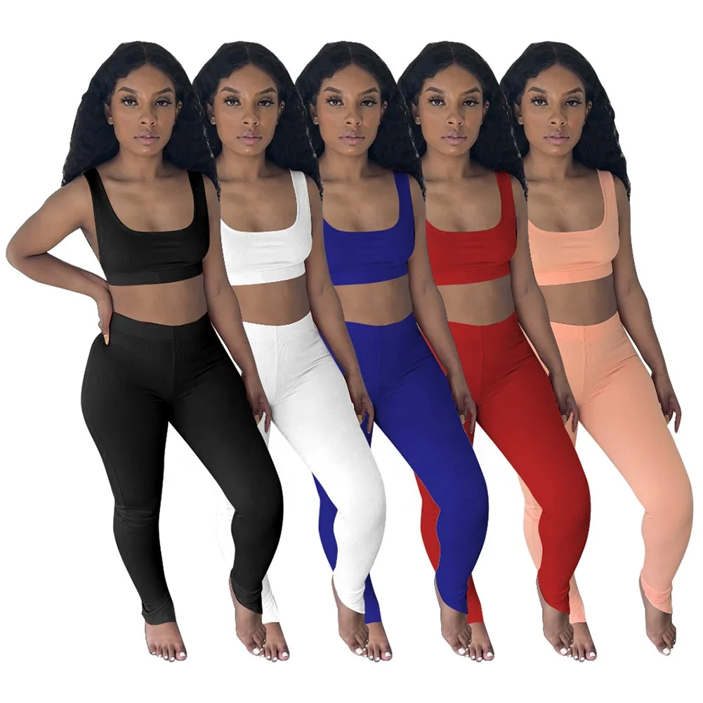 LW - D88111 Custom logo crop tops sports wear wom set solid jogging 2 piece sports set women
LW - D88111 Custom logo crop tops sports wear wom set solid jogging 2 piece sports set women