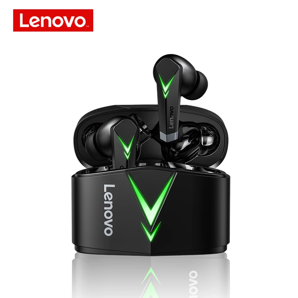 Original Lenovo Live Pods LP6 Game headset TWS V5.0 Low Latency Noise Reduction long battery life 6 hours IPX5 In-Ear Earbuds, Black
Original Lenovo Live Pods LP6 Game headset TWS V5.0 Low Latency Noise Reduction long battery life 6 hours IPX5 In-Ear Earbuds, Black